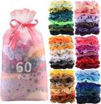 60 stuks Velvet Scrunchies -Voor 23u besteld Morgen in huis!, Verzenden, Nieuw, Overige typen