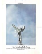 1974 ROLLS ROYCE PROGRAMMA BROCHURE ENGELS, Nieuw, Author