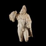 Oud-Romeins Marmer Beeldhouwwerk van de god Silvanus. 2e