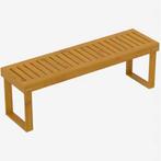 Set van 2 Teak Tuinbanken - Parkbanken voor Balkon en Tuin, Tuin en Terras, Tuinbanken, Verzenden, Nieuw