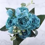 Kunst Boeket - Zijden Rozen Roos Bloemen Luxe Boeketten, Huis en Inrichting, Woonaccessoires | Kunstplanten en Kunstbloemen, Verzenden