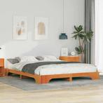 vidaXL Bedframe Bruin 160 x 210 cm Massief grenenhout, Verzenden, Nieuw, Bruin, Hout