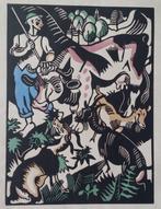 Richard Seewald (1889–1976) - Der Hirte, woodcut, 1876., Antiek en Kunst