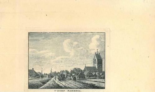 Zicht op Parrega, Antiek en Kunst, Kunst | Etsen en Gravures