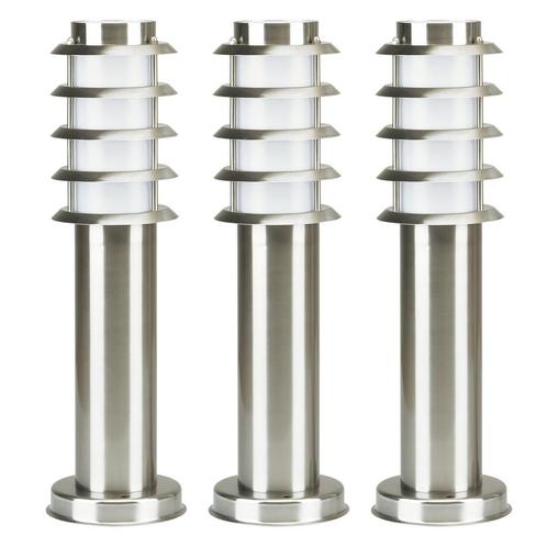 Soll 3 RVS Tuinlamp set van 3 Tuinverlichting, Tuin en Terras, Buitenverlichting, Verzenden