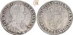 1/2 Ecu Rouen 1653 B Frankreich: Ludwig Xiv, 1643-1715:, Postzegels en Munten, Verzenden