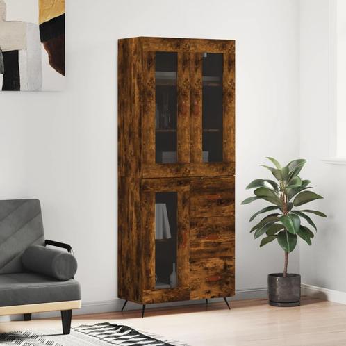 vidaXL buffetkast 69,5x34x180 cm bewerkt hout gerookt, Huis en Inrichting, Kasten | Buffetkasten, 25 tot 50 cm, Nieuw, Overige houtsoorten