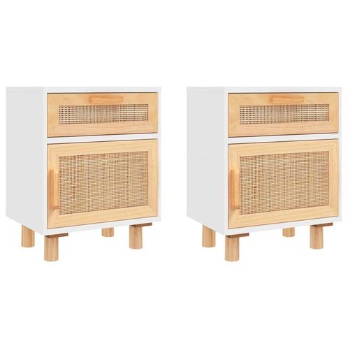 Nachtkastjes Wit Grenen - OP = OP! Natuurlijk Design, Huis en Inrichting, Slaapkamer | Nachtkastjes, Nieuw, Hout, Minder dan 55 cm