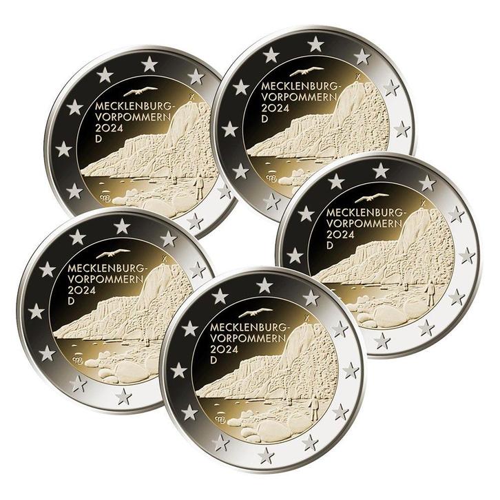 Duitsland 2 Euro Set Mecklenburg-Vorpommern 2024, Postzegels en Munten, Munten | Europa | Euromunten, Verzenden