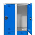 Gebruikte lockerkasten 4 deuren (cilindersluiting), Huis en Inrichting, Kasten | Lockerkasten, Ophalen of Verzenden, Nieuw