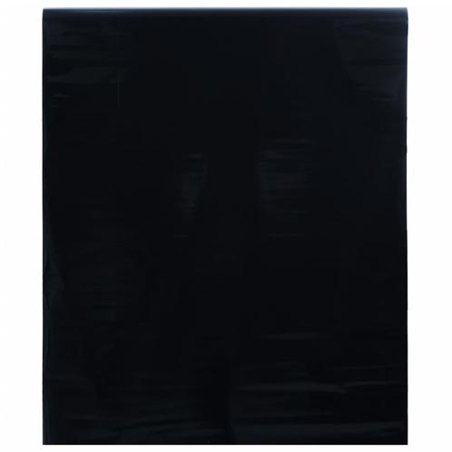 vidaXL Raamfolie statisch matzwart 45x500 cm PVC, Huis en Inrichting, Stoffering | Gordijnen en Lamellen, Zwart, Nieuw, Verzenden