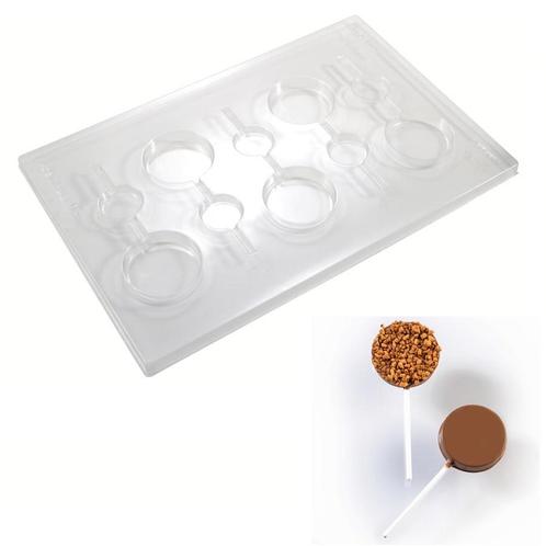 Martellato Chocolademal Lolly Rond (5x) Ø50x9mm 2st, Hobby en Vrije tijd, Taarten en Cupcakes maken, Nieuw, Verzenden