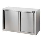 HCB Wandkast - schuifdeur - 100 cm - RVS, Verzenden, Nieuw in verpakking, RVS Meubilair