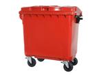 4-wiel kunststof afvalcontainer - 770 liter - rood, Ophalen of Verzenden