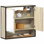 vidaXL Badkamerspiegelkast 65x20x60 cm bewerkt hout sonoma, Verzenden, Nieuw