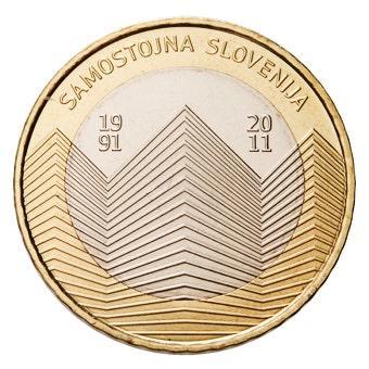 Slovenië 3 Euro Onafhankelijkheid 2011, Postzegels en Munten, Munten | Europa | Euromunten, Verzenden