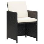 Zwarte Rattan Tuinstoelen (2 st.) | Tweedekansje | OP=OP, Ophalen of Verzenden, Nieuw, Rotan