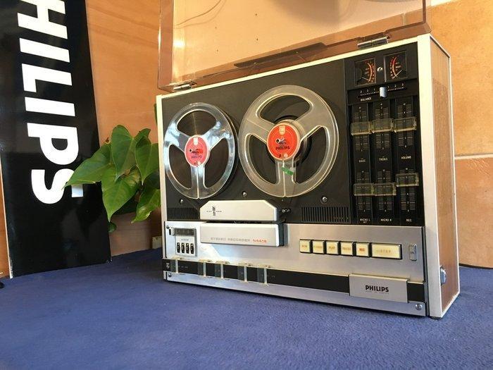 Philips - N-4418 3-head Magno Reel-to-reel deck 18 cm, Audio, Tv en Foto, Radio's