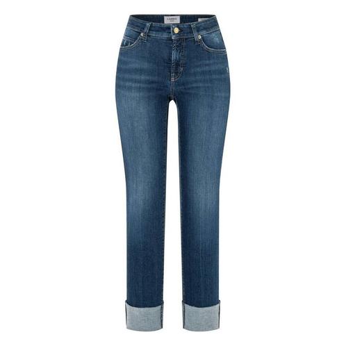 Cambio • blauwe jeans Paris Straight Short • 36, Kleding | Dames, Broeken en Pantalons, Blauw, Nieuw, Maat 36 (S), Verzenden