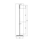 Vloerwisser Aquasplash Academy 120 cm Mat Zwart, Ophalen of Verzenden, Nieuw