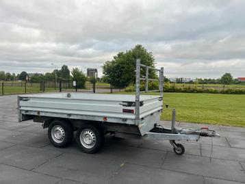 plateauwagen 280 x 153 cm Verdonk zeer sterk met staalplaat! beschikbaar voor biedingen