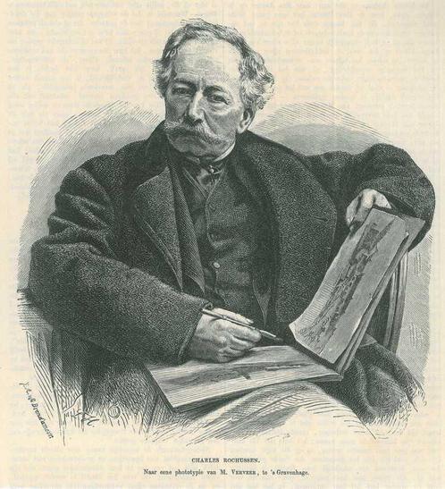 Portrait of Charles Rochussen, Antiek en Kunst, Kunst | Etsen en Gravures