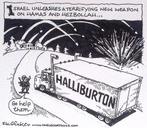 Pentekening Amerika - Halliburton hulp (lijst optie), Antiek en Kunst, Kunst | Tekeningen en Foto's, Verzenden