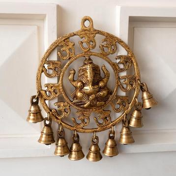 Ganesha wandhanger - hoge kwaliteit messing 1,5 kg beschikbaar voor biedingen