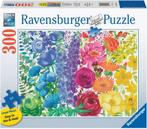 Floral Rainbow Puzzel (300 XL stukjes) | Ravensburger -, Hobby en Vrije tijd, Denksport en Puzzels, Nieuw, Verzenden