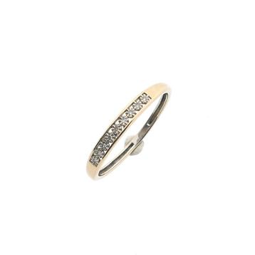 Gouden rijring/aanschuifring met diamant | 0,045 ct. beschikbaar voor biedingen