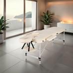 Massagetafel-set 2 zones met vulling, rolkussens en aluminiu, Verzenden, Nieuw