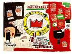 Jean Michel Basquiat (1960-1988) - Untitled (Crown 1988) -, Antiek en Kunst