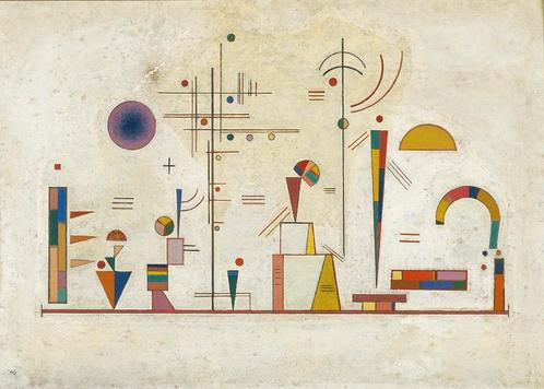 Kunstdruk Wassily Kandinsky - Ernst Spaß 70x50cm, Huis en Inrichting, Woonaccessoires | Schilderijen, Tekeningen en Foto's, Nieuw