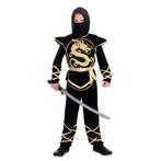 Ninja Fighter Kostuum Kind Zwart/Goud, Ophalen of Verzenden, Nieuw