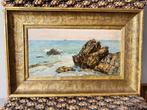 Edoardo Monteforte (1849-1933) - Scogli a Boccadasse, Genova, Antiek en Kunst, Kunst | Schilderijen | Klassiek