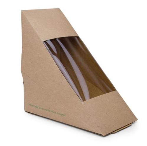 Afbreekbare sandwichboxen | Kraftpapier | 500 stuks, Zakelijke goederen, Horeca | Keukenapparatuur, Verzenden