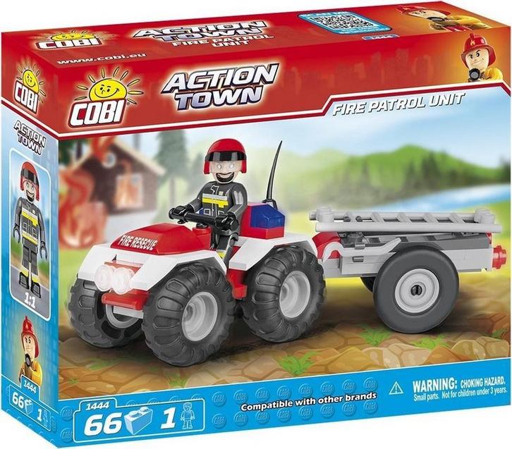 COBI - Action Town 1444 - Brandweer ATV (kinder bouwsets), Kinderen en Baby's, Speelgoed | Bouwstenen, Nieuw, Verzenden