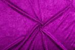 Fluweel stof paars stof - 10m rol - Velours stretch, Hobby en Vrije tijd, Stoffen en Lappen, 200 cm of meer, Nieuw, Polyester