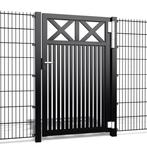 Hekwerk Pro Enkele poort Crosso V60 b200 x h150cm, Tuin en Terras, Schuttingen, Ophalen of Verzenden, Nieuw