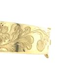 Vintage gouden bangle met gravure 14 krt, Ophalen of Verzenden, Nieuw