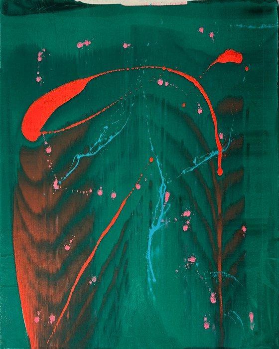 Christian Sauer - green shift #2 - XL, Antiek en Kunst, Kunst | Schilderijen | Modern