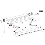 Thule 4900 Scharnierarm links 260, Caravans en Kamperen, Nieuw