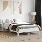 vidaXL Bedframe zonder matras massief grenenhout wit 120x190, Verzenden, Wit, Nieuw, 190 cm of minder
