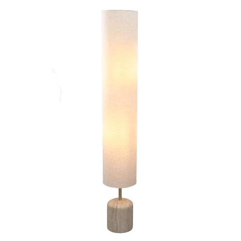 Moderne vloerlamp beige, Ghislaine, met schakelaar, Huis en Inrichting, Lampen | Vloerlampen, Nieuw, Stof, 150 tot 200 cm, Ophalen of Verzenden