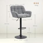 Barkrukken 2-delig Retro-Design In Hoogte Verstelbaar Vlies-, Verzenden, Nieuw