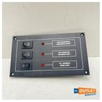 Bieden: Max Power 3-switch light panel 10A - 12V - 93001, Watersport en Boten, Bootonderdelen, Nieuw, Ophalen of Verzenden
