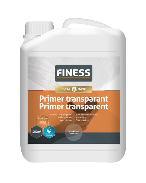 Finess Finess primer transparant voorstrijk 2,5 liter,, Doe-het-zelf en Verbouw, Verf, Beits en Lak, Nieuw, Verzenden