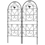 Klimrekken - Vogeldesign - Roestvrij - Zwart, Tuin en Terras, Bloembakken en Plantenbakken, Ophalen of Verzenden, Nieuw