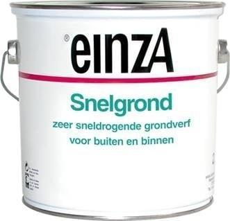 einzA - Snelgrond - 2,5 liter - grijs - Na 1 uur overschi..., Doe-het-zelf en Verbouw, Verf, Beits en Lak, Verf, Grijs, Nieuw