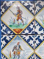 Tegel (4) - Ridders - Koninklijke Tichelaar Makkum -, Antiek en Kunst